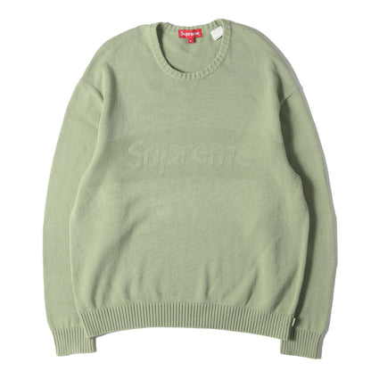 22SS トーナルロゴ コットンニット セーター(Tonal Paneled Sweater)