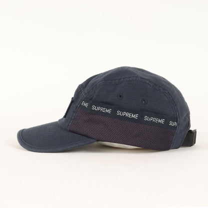 23AW ウォッシュ加工 メッシュポケット付き BOXロゴ キャンプキャップ(Mesh Pocket Camp Cap)