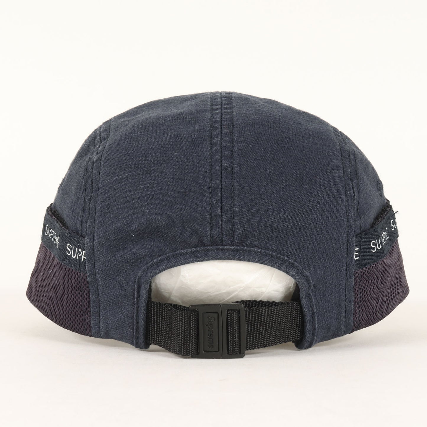 23AW ウォッシュ加工 メッシュポケット付き BOXロゴ キャンプキャップ(Mesh Pocket Camp Cap)
