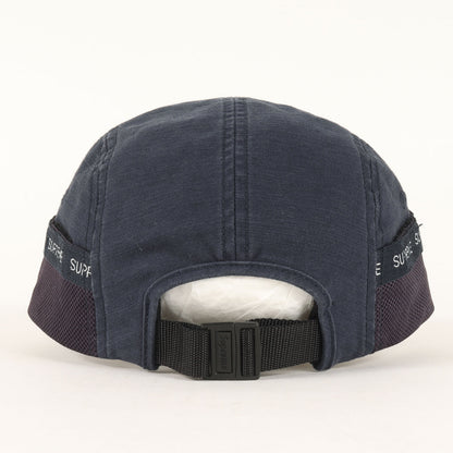 23AW ウォッシュ加工 メッシュポケット付き BOXロゴ キャンプキャップ(Mesh Pocket Camp Cap)