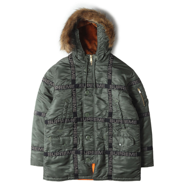ロゴテープデザイン N-3B フライトジャケット(Logo Tape N-3B Parka