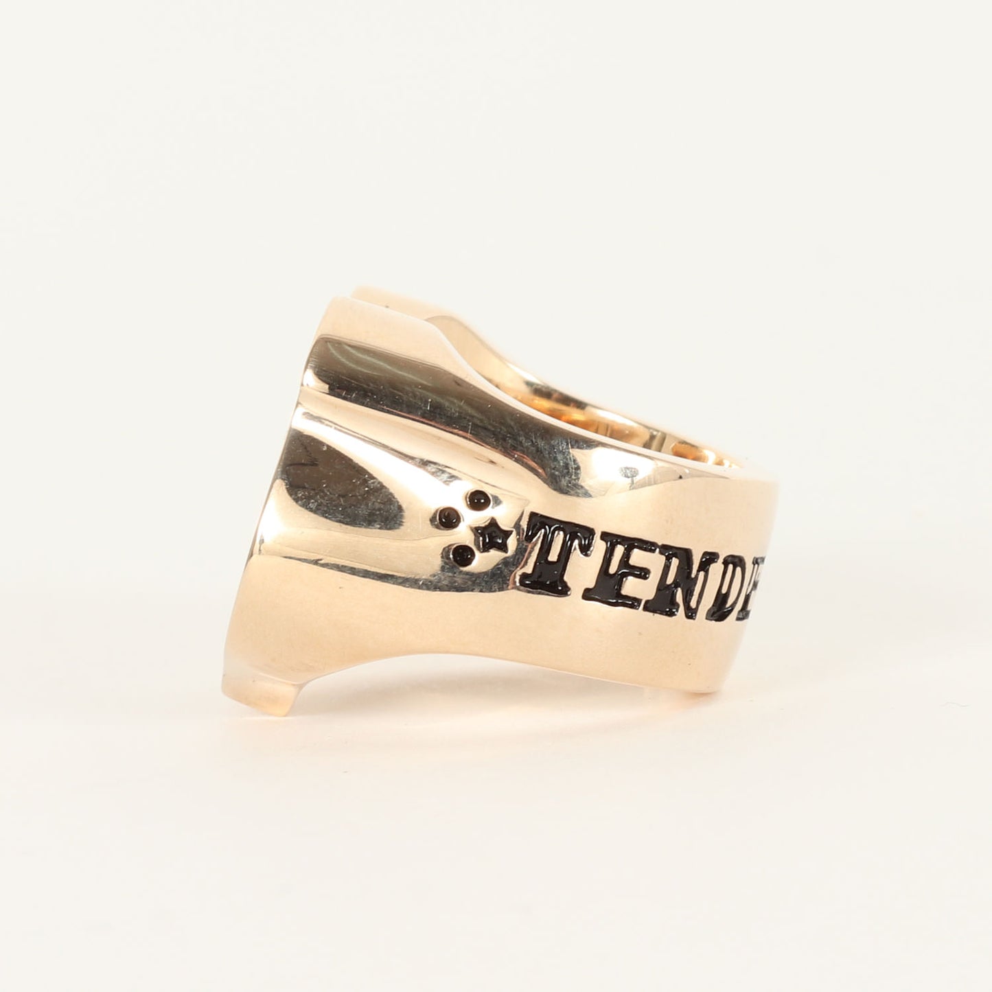 8K ゴールド ダイヤ ホースシュー リング(H.S RING CHICK SIZE GOLD/STONE)