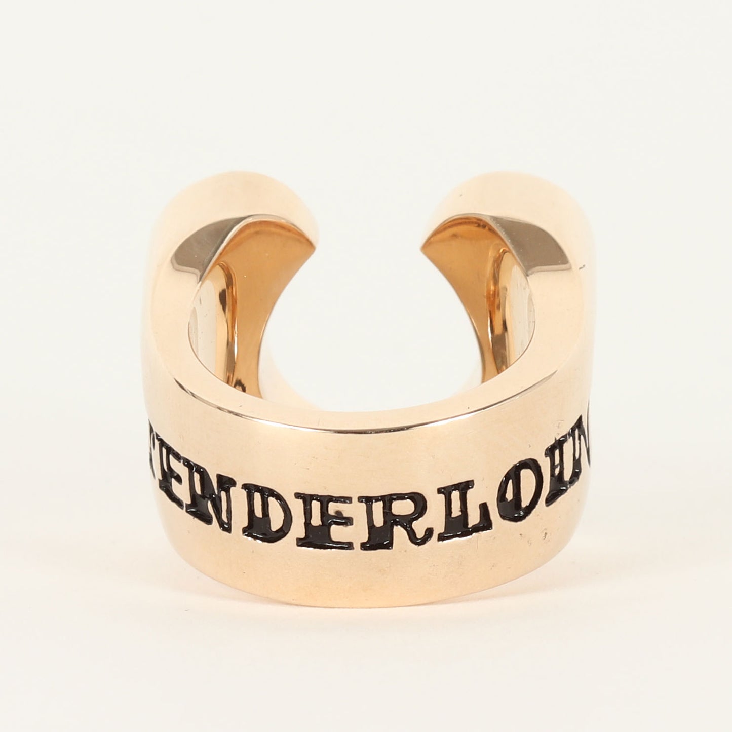 8K ゴールド ダイヤ ホースシュー リング(H.S RING CHICK SIZE GOLD/STONE)