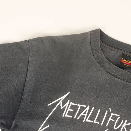 [GOODフェード] 90s Metallica METALLI'FUKIN'CA メタリカ Tシャツ / USA製 BROCKUM