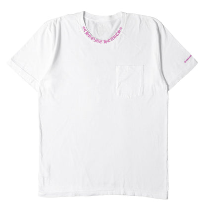 近年モデル ネック ブランドロゴ ポケット Tシャツ