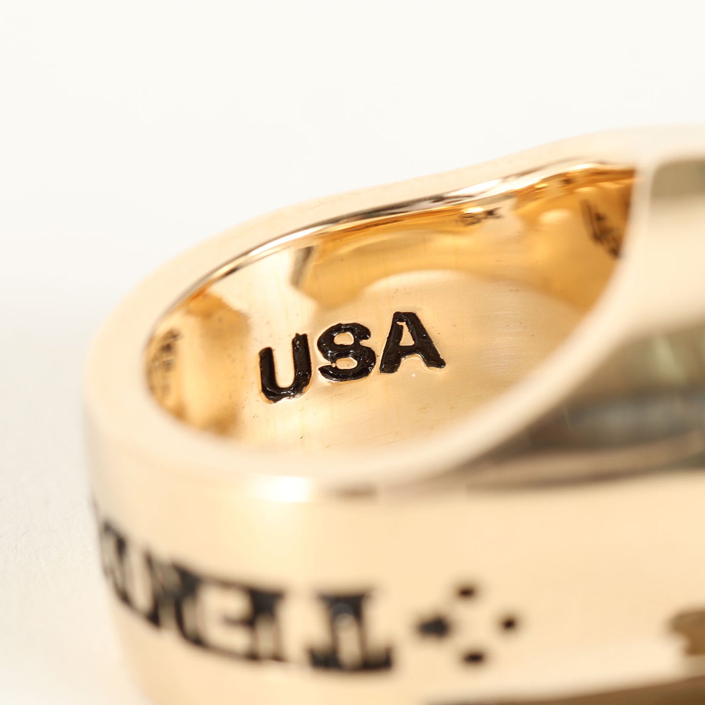 8K ゴールド ホースシュー リング(H.S RING CHICK SIZE GOLD)