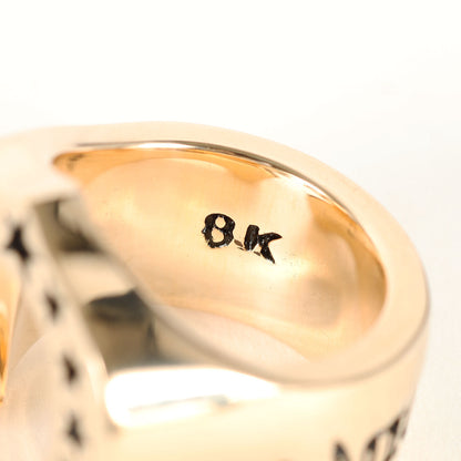 8K ゴールド ホースシュー リング(H.S RING CHICK SIZE GOLD)