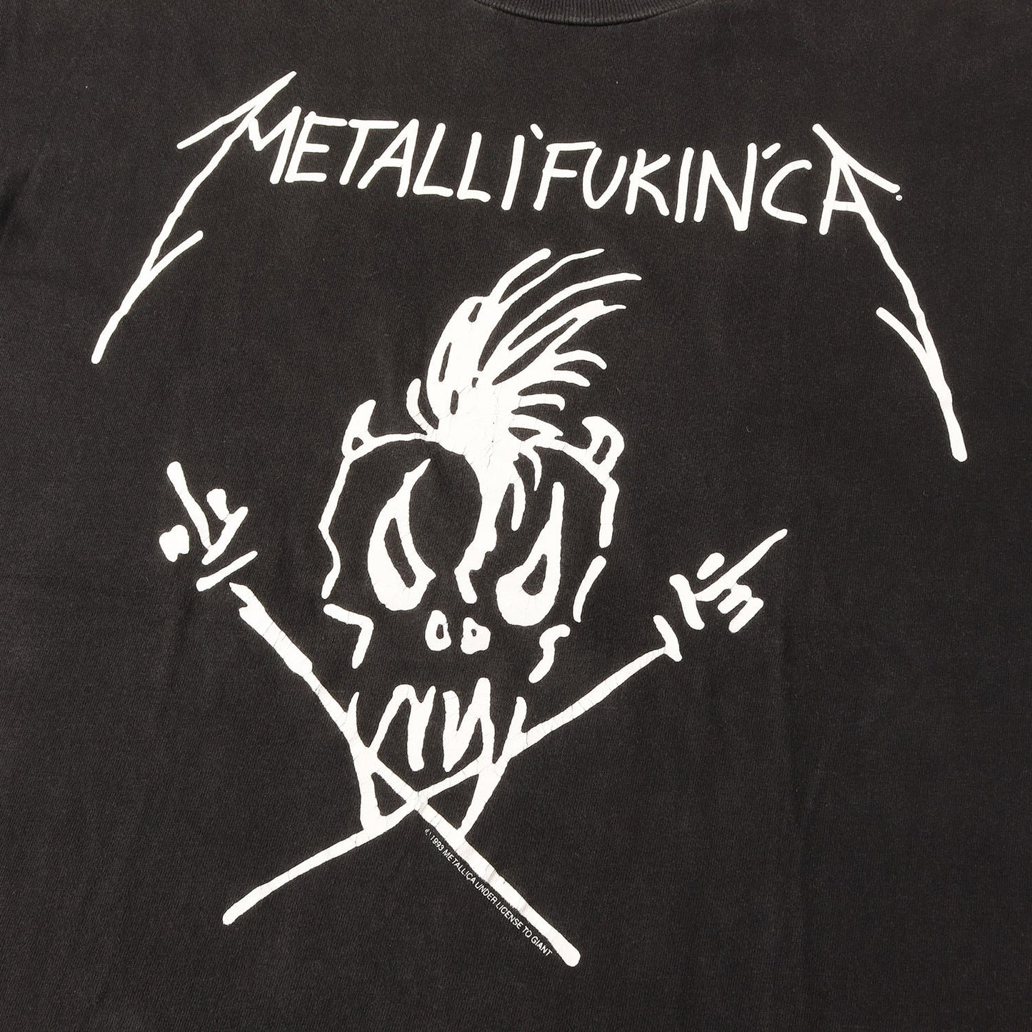[GOODコンディション] 90s Metallica METALLI'FUKIN'CA メタリカ Tシャツ / USA製 giant