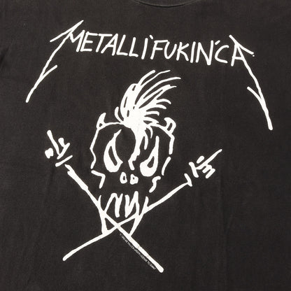 [GOODコンディション] 90s Metallica METALLI'FUKIN'CA メタリカ Tシャツ / USA製 giant
