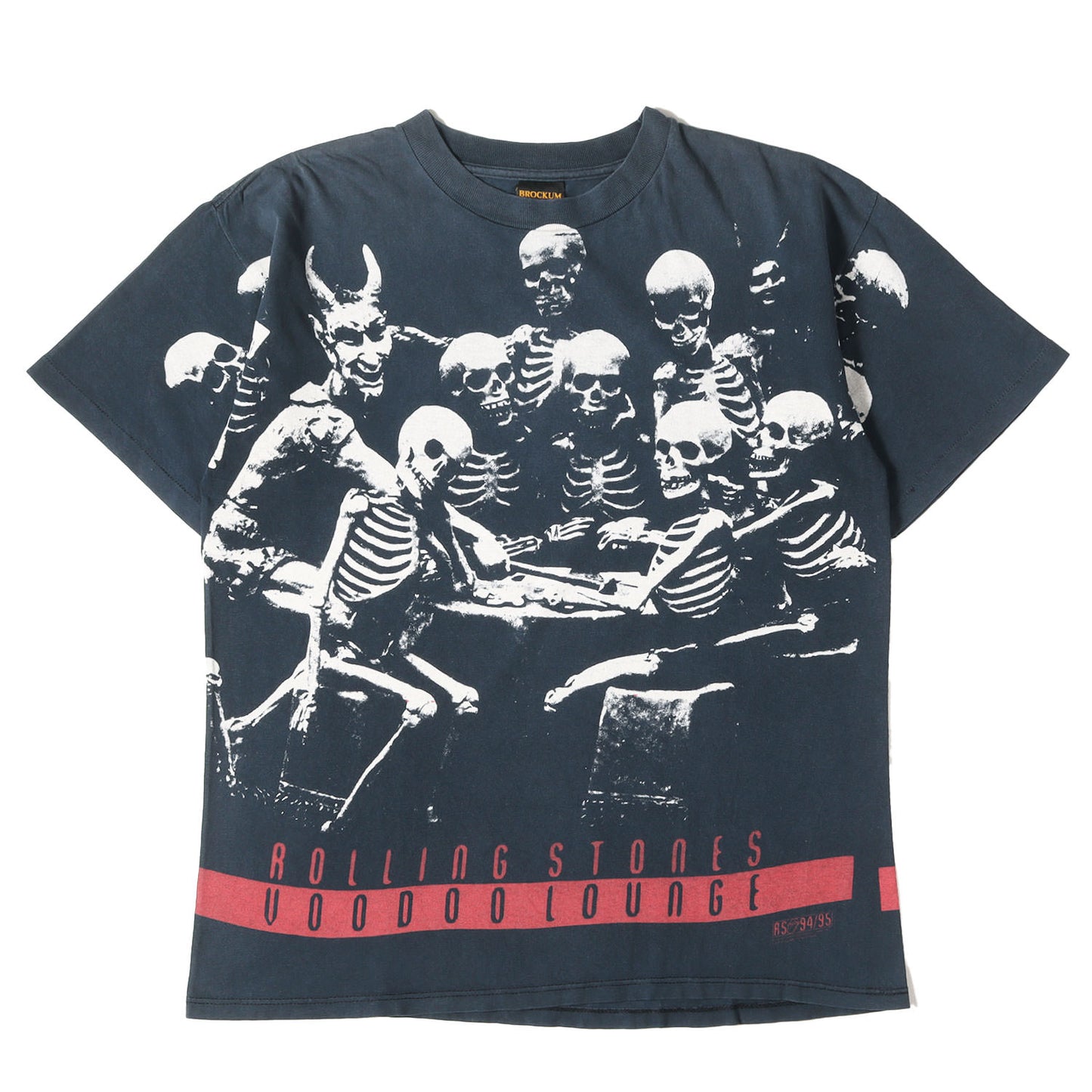90s The Rolling Stones VOODOO LOUNGE TUOR 94-95 オールオーバー スカル Tシャツ / USA製 BROCKUM