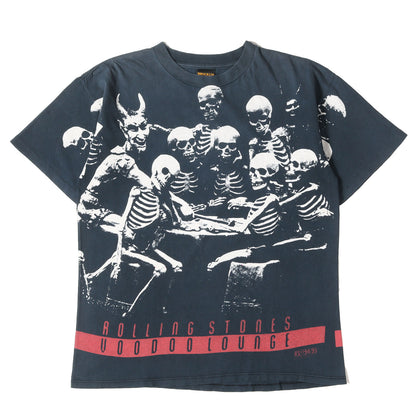 90s The Rolling Stones VOODOO LOUNGE TUOR 94-95 オールオーバー スカル Tシャツ / USA製 BROCKUM