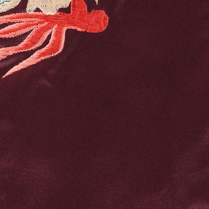 [希少 M品番] 90s 空母レキシントン × 龍 リバーシブル 総刺繍 サテン スカジャン