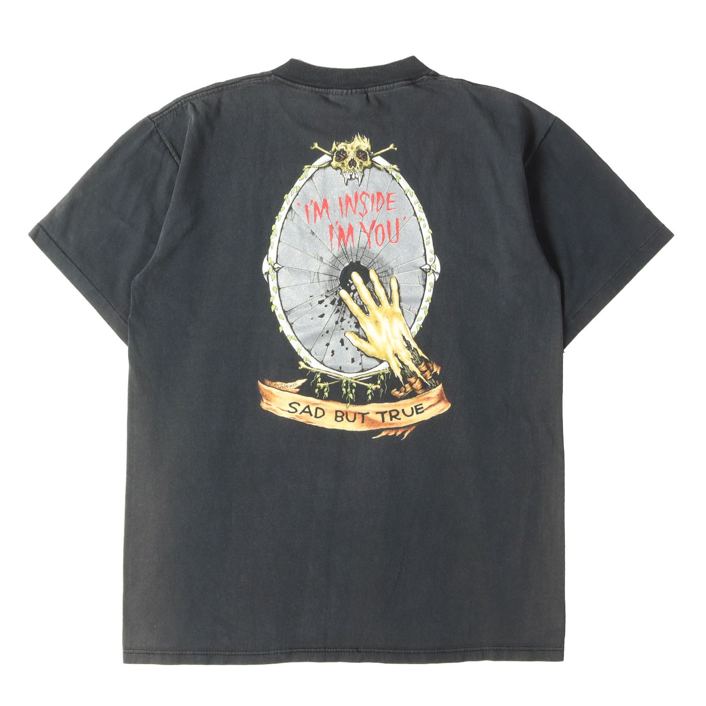 [GOODフェード] 90s Metallica Pushead Sad but True パスヘッド スカル Tシャツ / USA製 BROCKUM