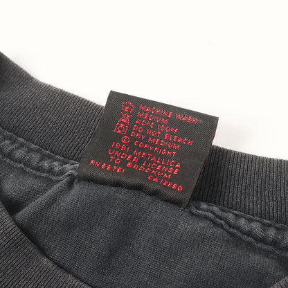 [GOODフェード] 90s Metallica Pushead Sad but True パスヘッド スカル Tシャツ / USA製 BROCKUM