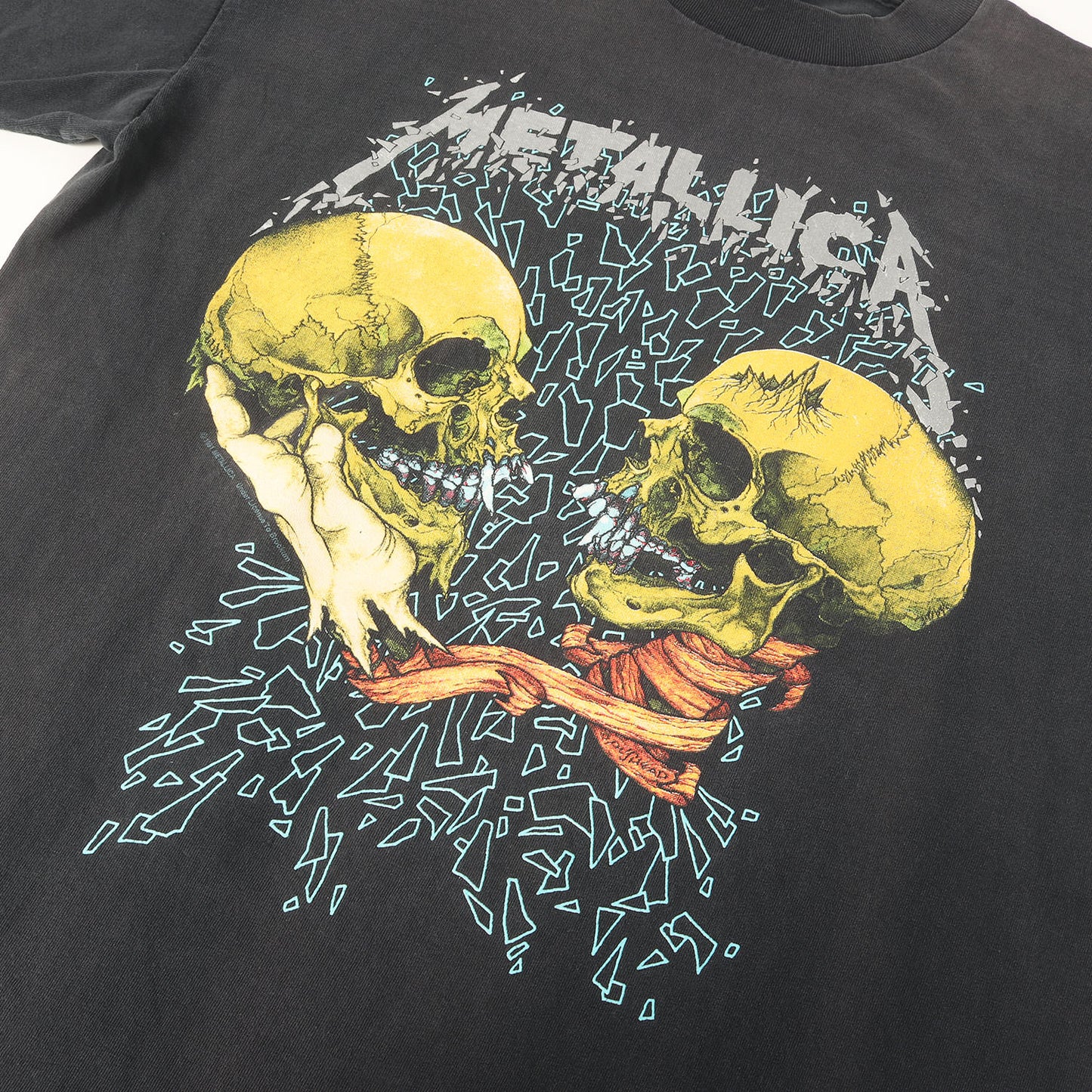 [GOODフェード] 90s Metallica Pushead Sad but True パスヘッド スカル Tシャツ / USA製 BROCKUM