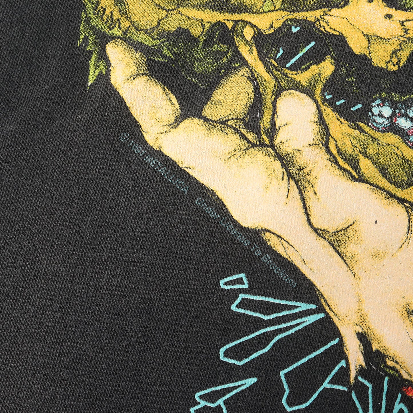 [GOODフェード] 90s Metallica Pushead Sad but True パスヘッド スカル Tシャツ / USA製 BROCKUM