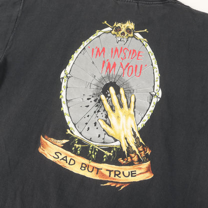 [GOODフェード] 90s Metallica Pushead Sad but True パスヘッド スカル Tシャツ / USA製 BROCKUM