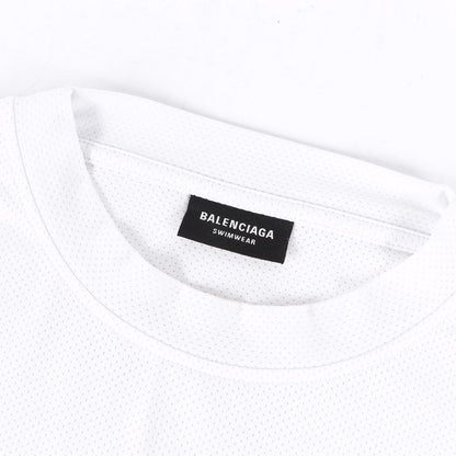 23SS ブランドロゴ メッシュジャージ オーバーサイズ Tシャツ(Logo Technical Mesh Swim T-Shirt)