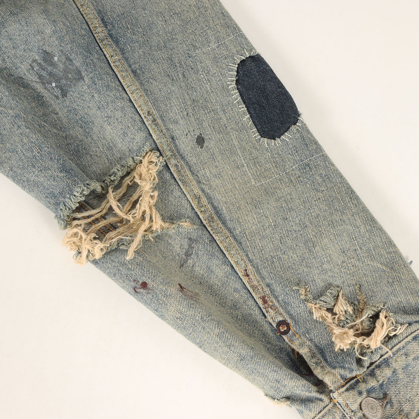 23AW ×BerBerJin ヴィンテージ加工 2ndタイプ デニムジャケット(BJ_DENIM JKT/DAMAGE)