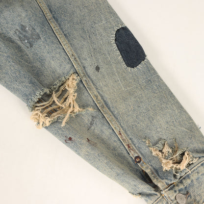 23AW ×BerBerJin ヴィンテージ加工 2ndタイプ デニムジャケット(BJ_DENIM JKT/DAMAGE)