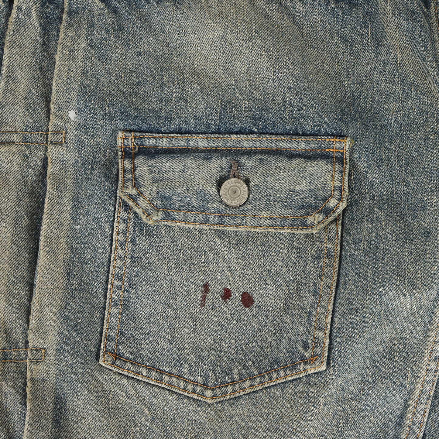 23AW ×BerBerJin ヴィンテージ加工 2ndタイプ デニムジャケット(BJ_DENIM JKT/DAMAGE)