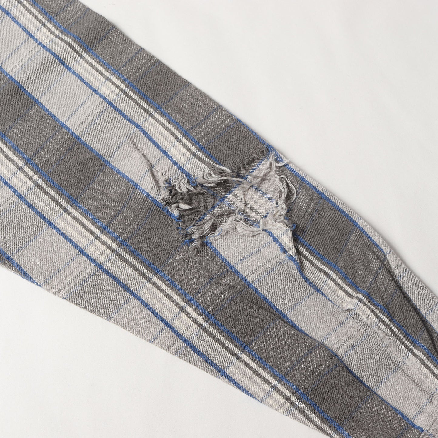 22AW ×SHERMER ACADEMY ダメージ加工 オーバサイズ フランネルシャツ(FRANNEL SHIRT)