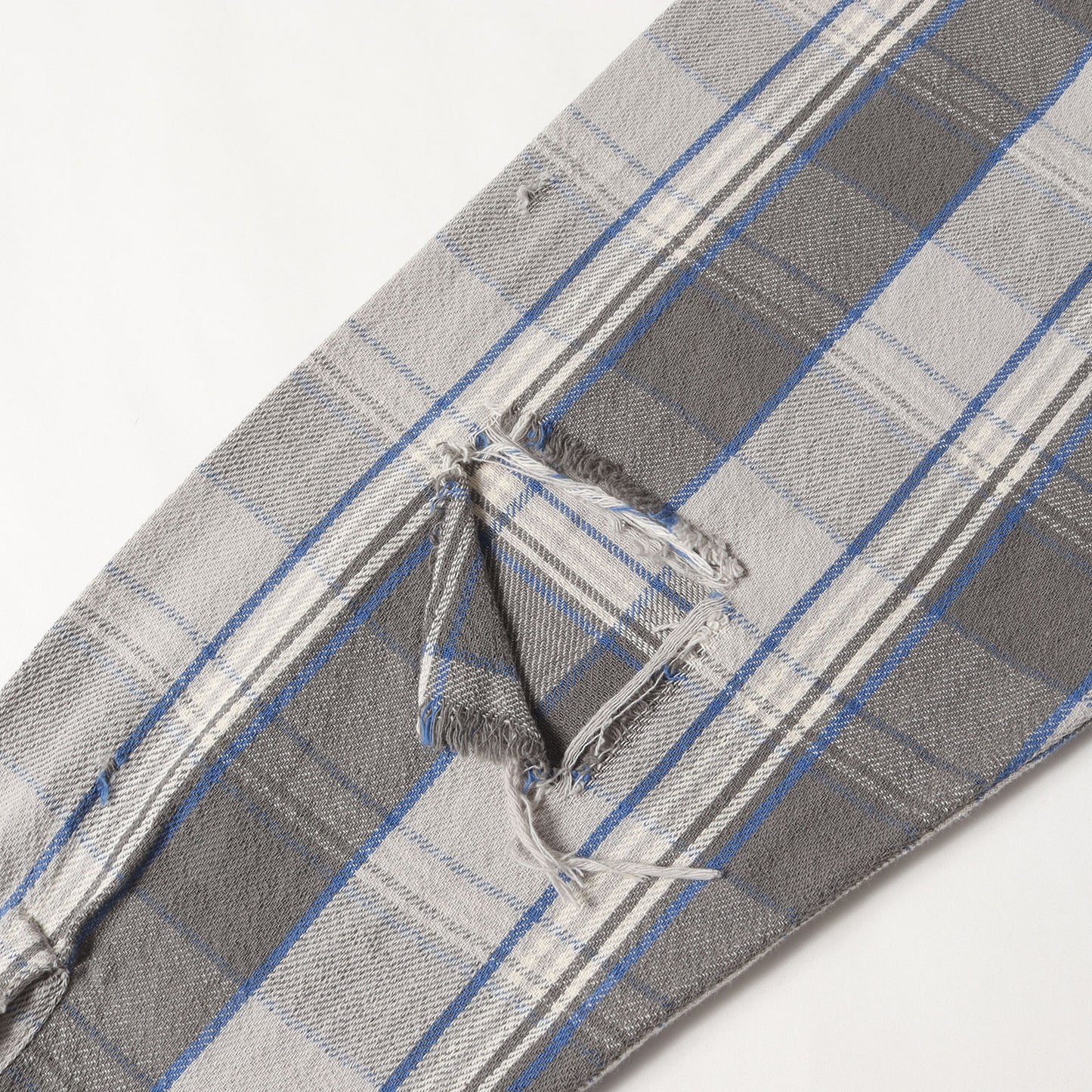 22AW ×SHERMER ACADEMY ダメージ加工 オーバサイズ フランネルシャツ(FRANNEL SHIRT)