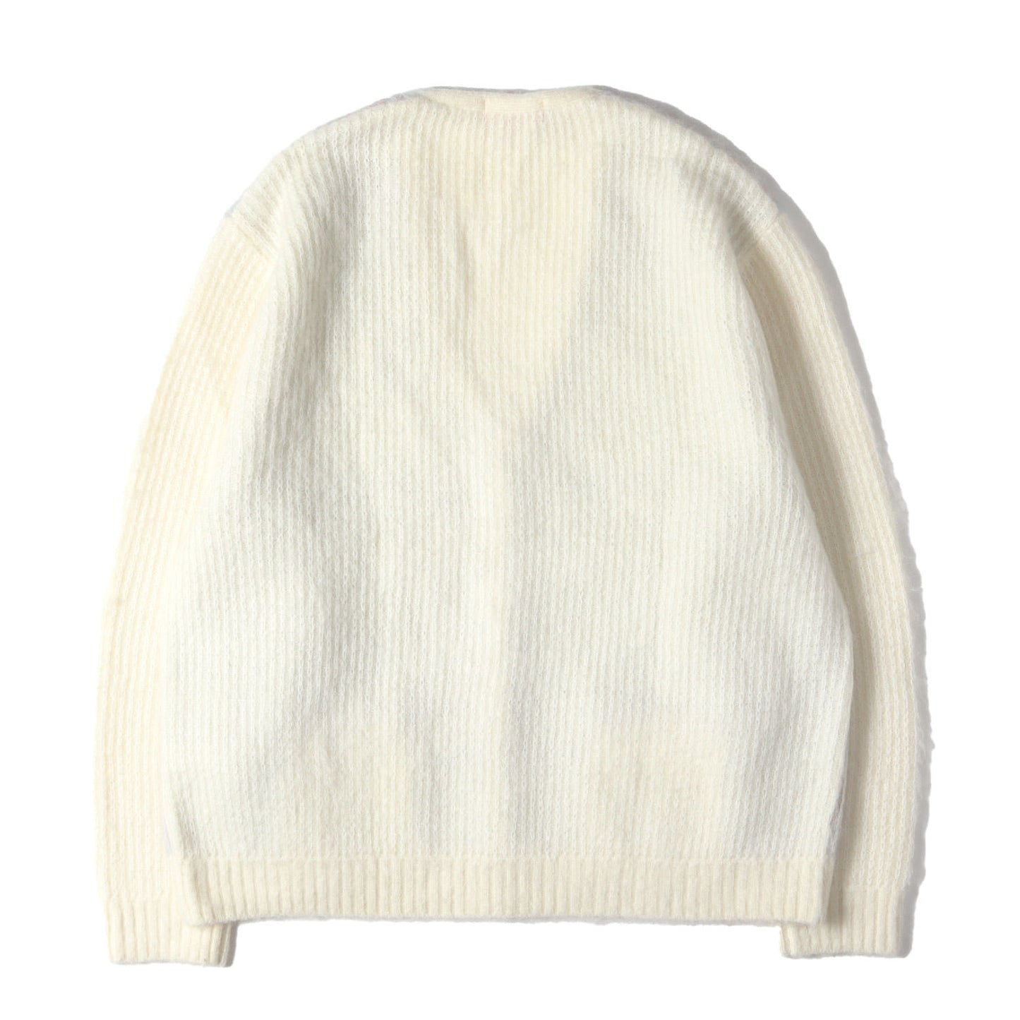 22SS ブラッシュド グリッド モヘヤニット カーディガン(Brushed Grid Cardigan)
