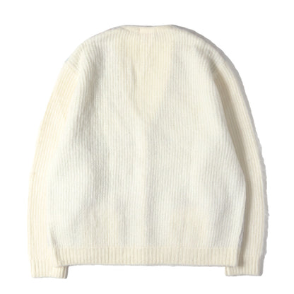22SS ブラッシュド グリッド モヘヤニット カーディガン(Brushed Grid Cardigan)