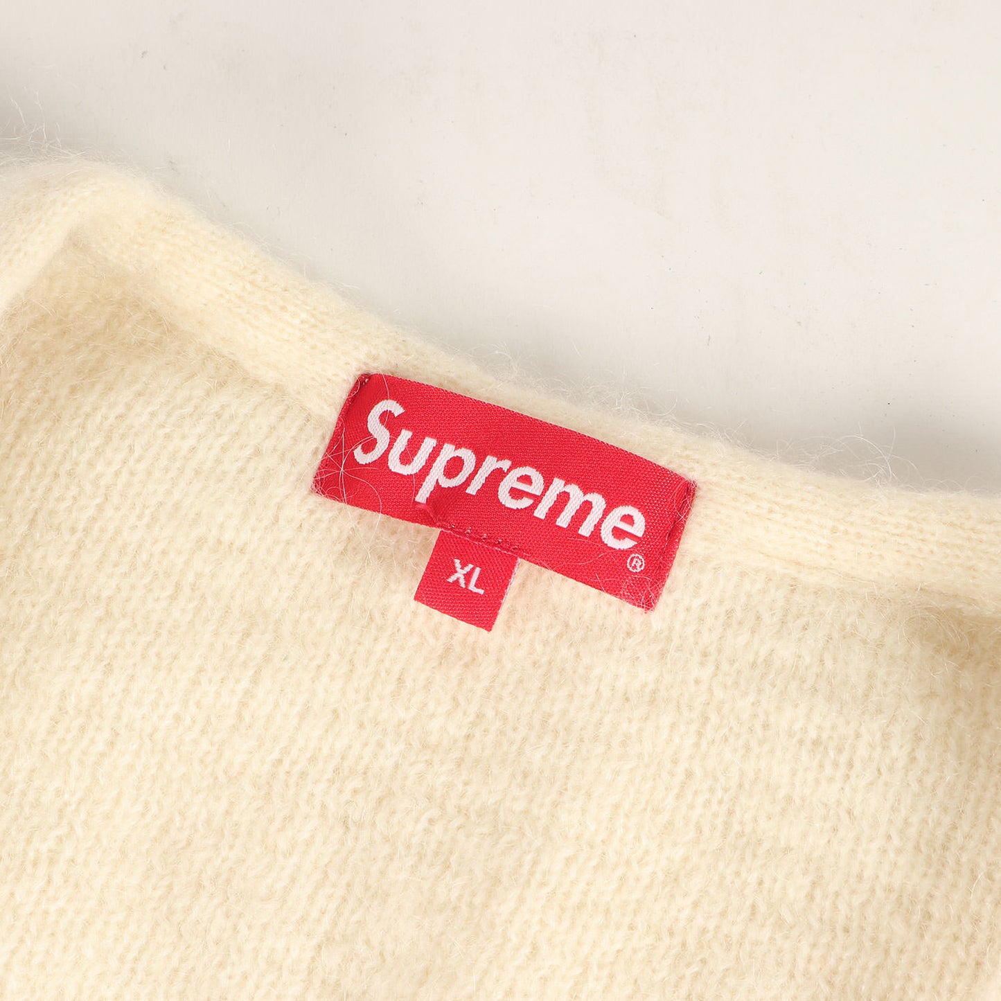 22SS ブラッシュド グリッド モヘヤニット カーディガン(Brushed Grid Cardigan)