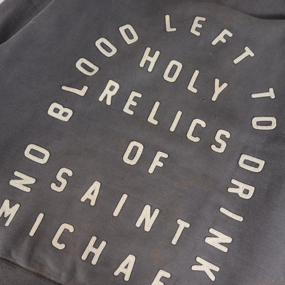 21SS ヴィンテージ加工 アップリケロゴ スウェットパーカー(HOLY RELICS HOODIE)