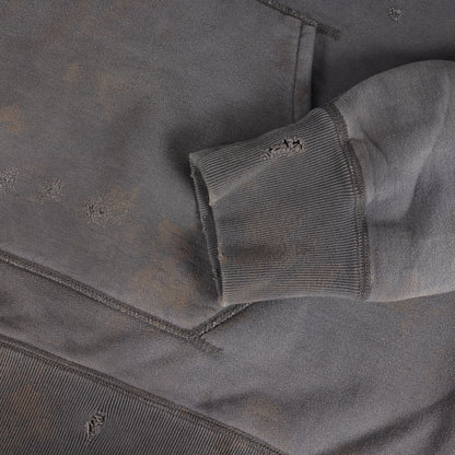 21SS ヴィンテージ加工 アップリケロゴ スウェットパーカー(HOLY RELICS HOODIE)