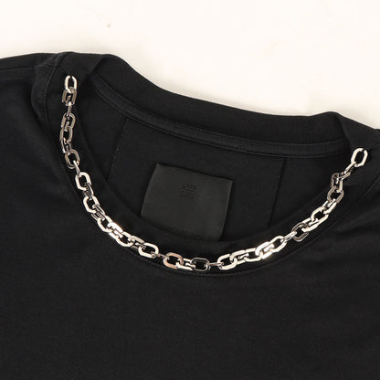 近年モデル チェーン付き クルーネック Tシャツ(CLASSIC FIT)