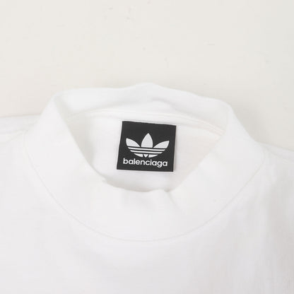 ×adidas トレフォイルロゴ刺繍 オーバーサイズ Tシャツ