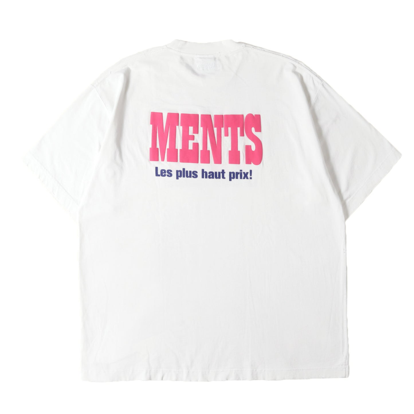 23SS ダメージ加工 グラフィック オーバーサイズ Tシャツ(LA HAUTE COUTURE T-SHIR)