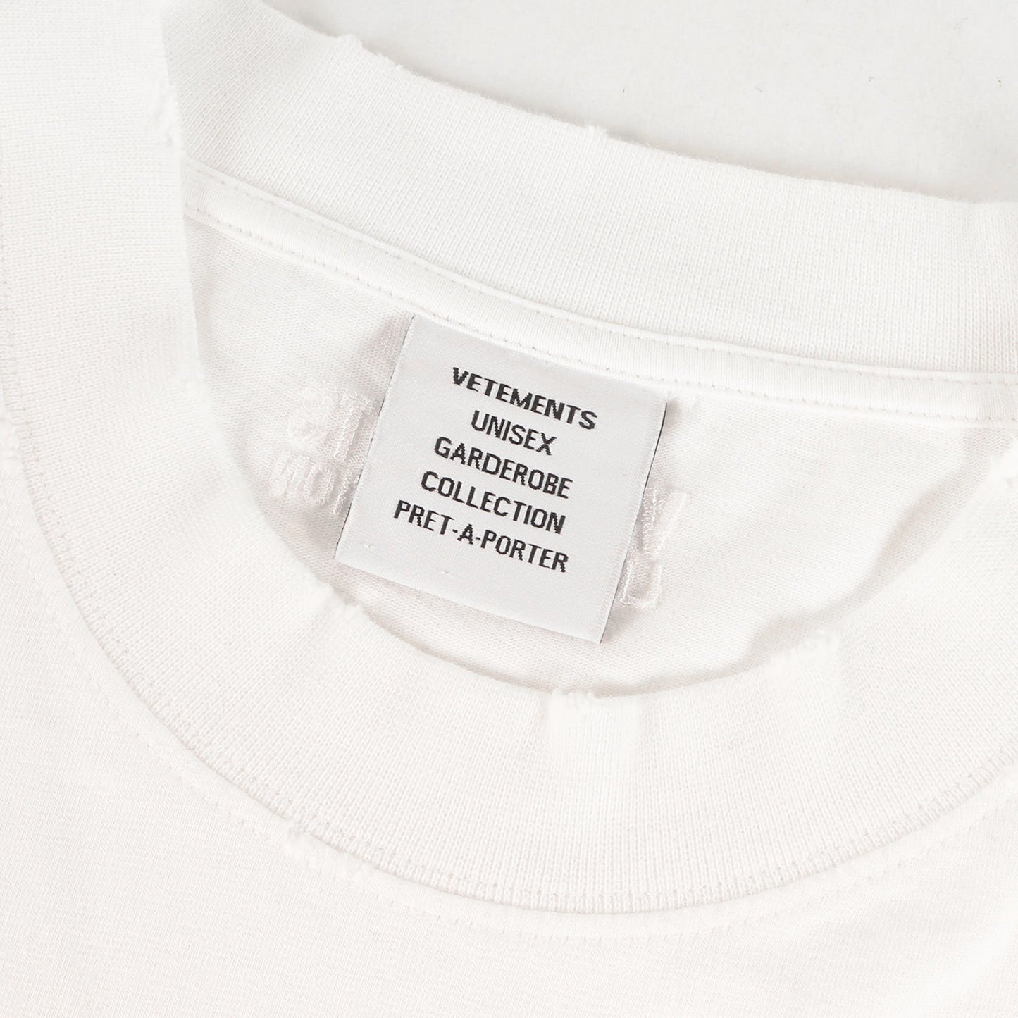 23SS ダメージ加工 グラフィック オーバーサイズ Tシャツ(LA HAUTE COUTURE T-SHIR)