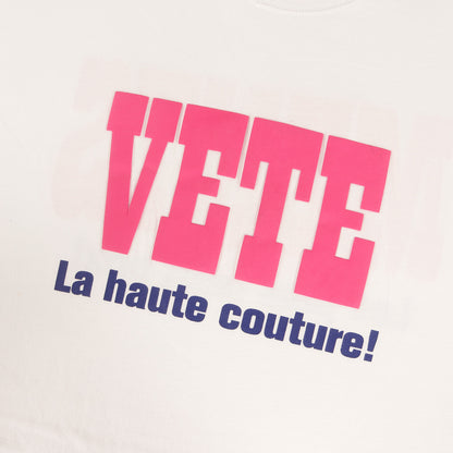 23SS ダメージ加工 グラフィック オーバーサイズ Tシャツ(LA HAUTE COUTURE T-SHIR)