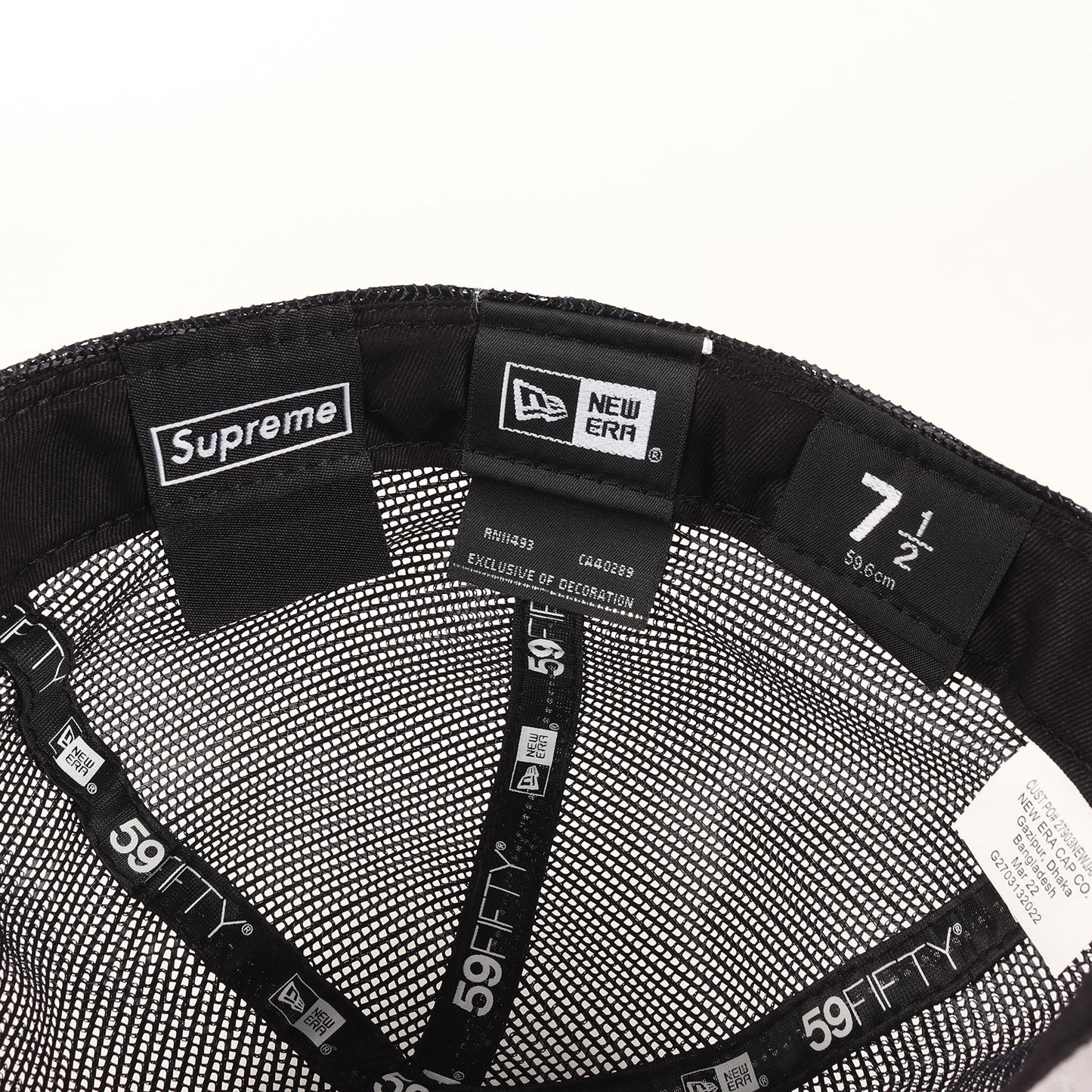 22SS ×NEW ERA BOXロゴ ベースボール メッシュキャップ(Box Logo Mesh Back New Era)