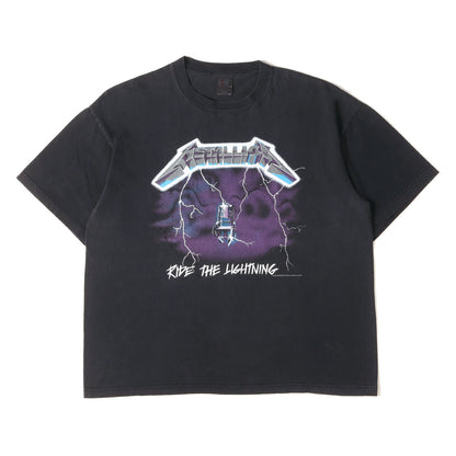 [GOODフェード] 90s Metallica Ride the Lightning メタリカ Tシャツ / エルサルバドル製 giant