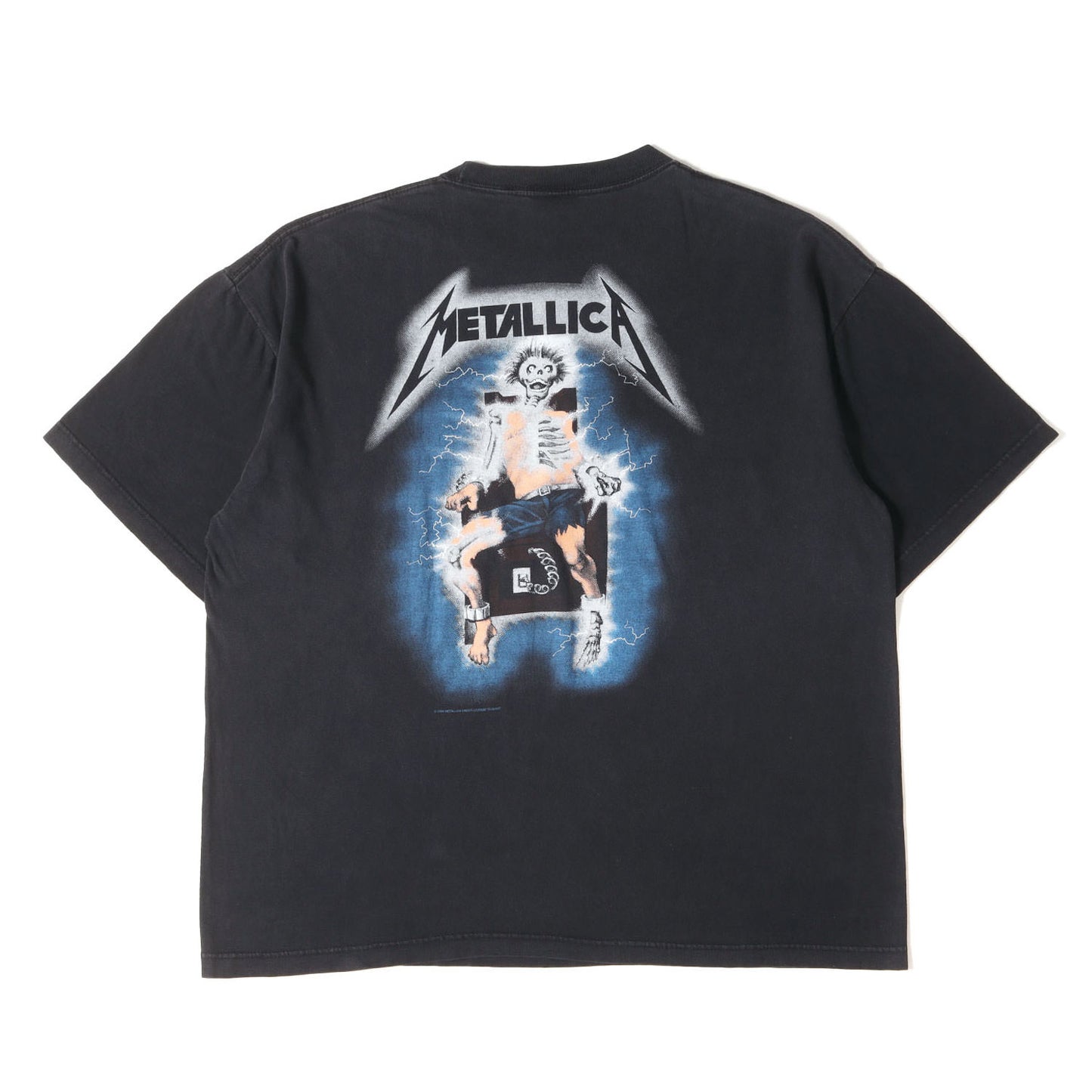 [GOODフェード] 90s Metallica Ride the Lightning メタリカ Tシャツ / エルサルバドル製 giant
