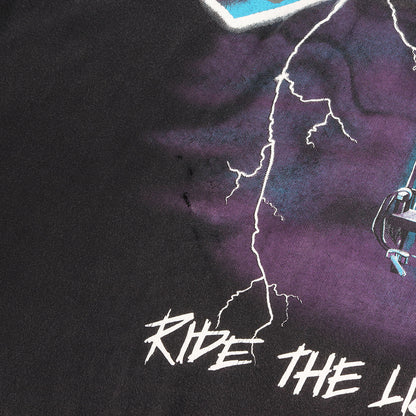 [GOODフェード] 90s Metallica Ride the Lightning メタリカ Tシャツ / エルサルバドル製 giant