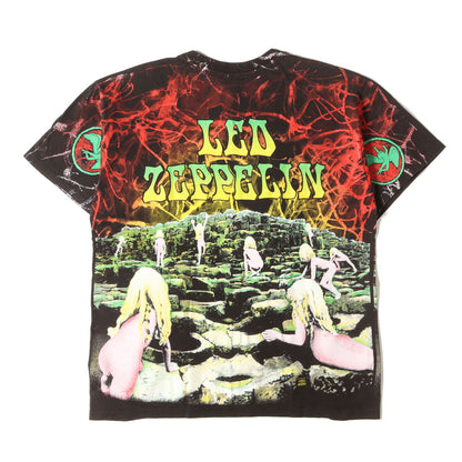 [希少モデル] 90s Led Zeppelin 聖なる館 Houses of the Holy オールオーバー Tシャツ / USA製 Hanes