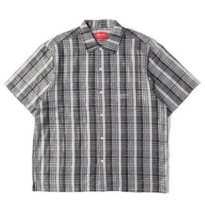 23SS ラメチェック 半袖 ネルシャツ(Metallic Plaid S/S Shirt)