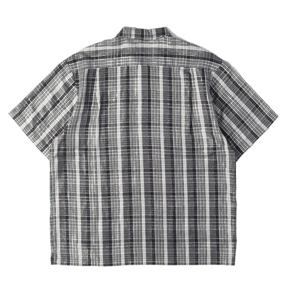 23SS ラメチェック 半袖 ネルシャツ(Metallic Plaid S/S Shirt)