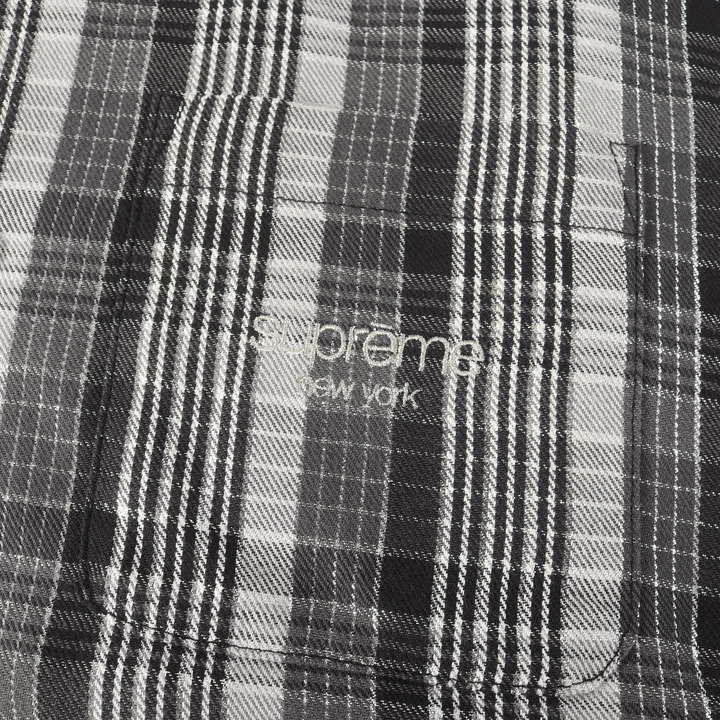 23SS ラメチェック 半袖 ネルシャツ(Metallic Plaid S/S Shirt)