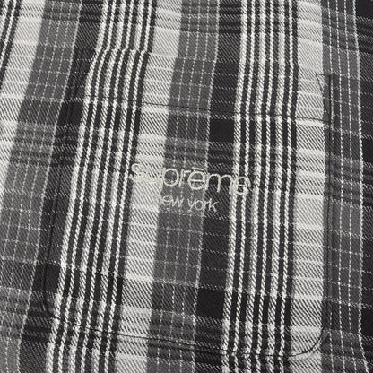 23SS ラメチェック 半袖 ネルシャツ(Metallic Plaid S/S Shirt)