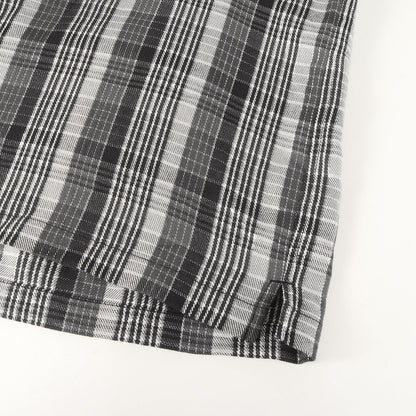 23SS ラメチェック 半袖 ネルシャツ(Metallic Plaid S/S Shirt)