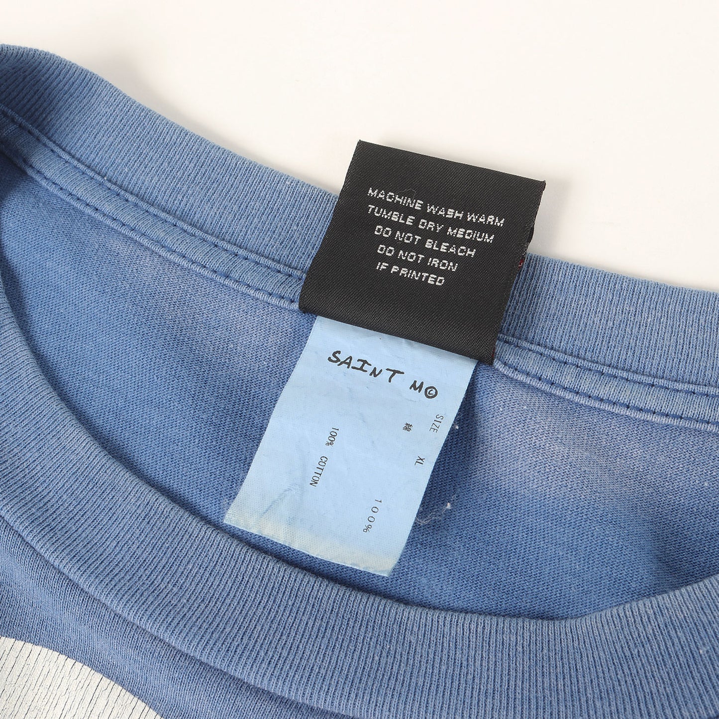 22SS ヴィンテージ加工 メッセージロゴ Tシャツ(SS TEE LOVE FROM SAINT)