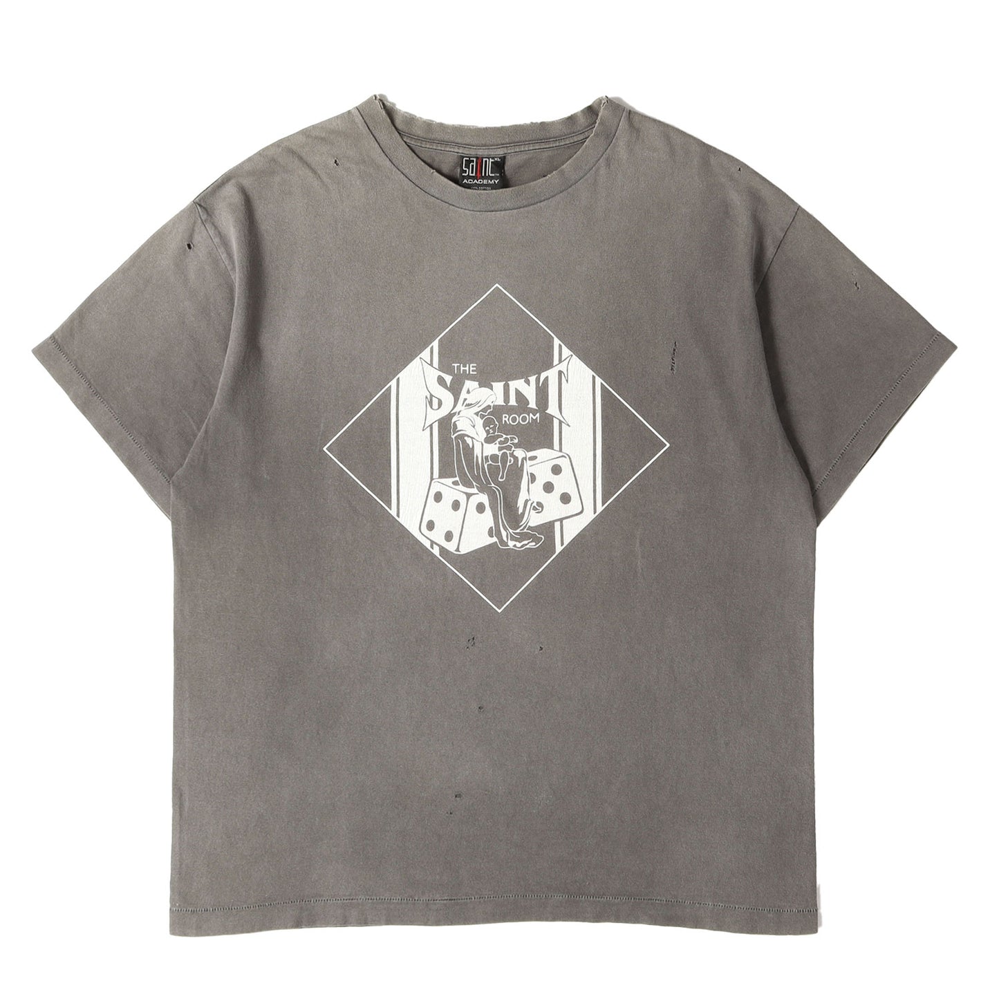 22AW ×Shermer Academy ヴィンテージ加工 Tシャツ(SA SS TEE SAINT ROOM)
