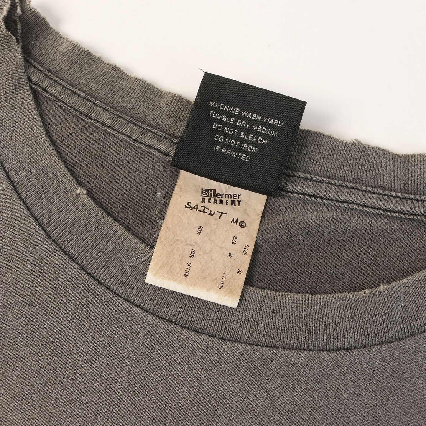 22AW ×Shermer Academy ヴィンテージ加工 Tシャツ(SA SS TEE SAINT ROOM)